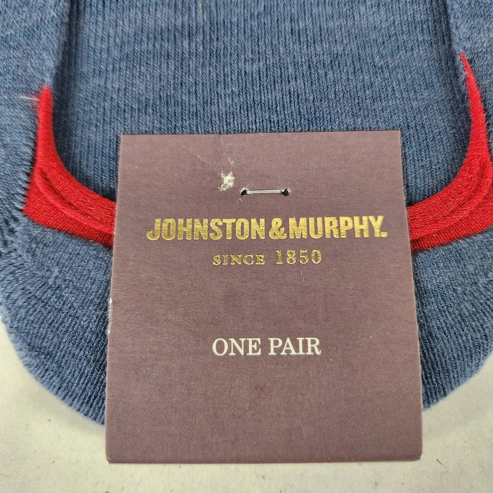 NWT Johnston & Murphy Mens American Flag No Show Liner Socks Blue Red White New